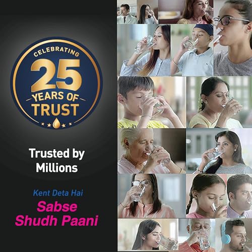 Image of KENT Sapphire IoT RO Water Purifier|4 Years Free Service*|RO+UV+UF+Alk+Cu+TDS Control+UV in Tank | IoT Enabled | Fully Automatic On&OFF Operation |8L|20 LP /Hr|Ideal For Borewell /Tanker /Municipal Water