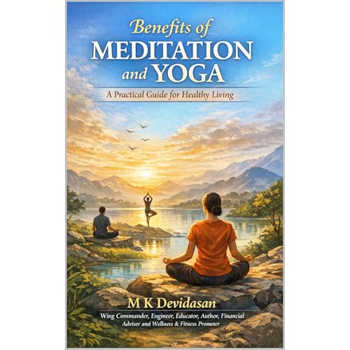 Benefits of Meditation and Yoga Audiolibro Por M K Devidasan arte de portada