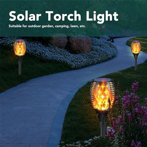 Lampe solaire de 96 LED avec lumière jaune chaude et structure imperméable ABS