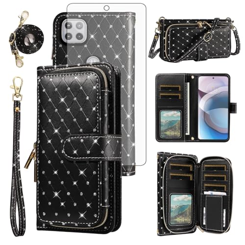 Coque Moto G 5G 2020 Asuwish noire anti-glisse contre les chutes accidentelles
