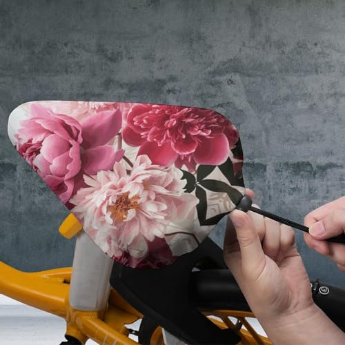 Bike Seat Cover Soft Bicycle Seat Covers Botanical Floral Bike Saddle Cover Bikes Seats Cushion Waterproof Bicycle Seats Rain Covers for Mountain Road Cycling