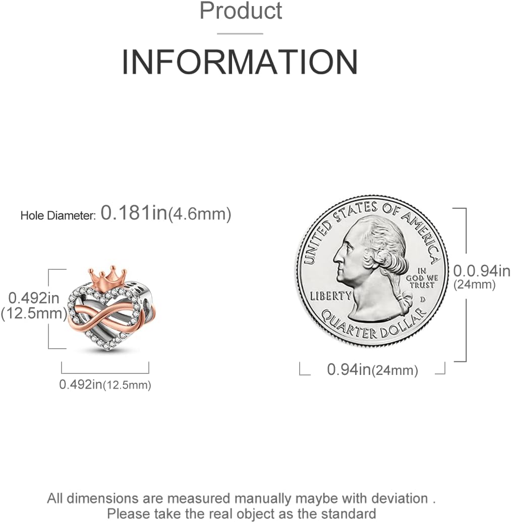 Parmuz 925 Sterling Silver Charms for Bracelet Necklace Mom Heart Love Dangle Charm Beads for Women Mother Pendant Jewelry - Image 2