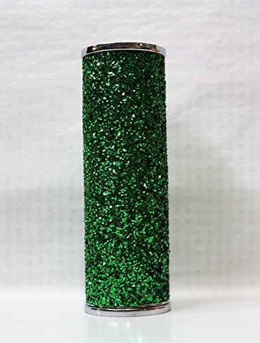 Bath & Body Works - Green Glitter - Metal - Fine Fragrance Mist Cover Sleeve Holder
