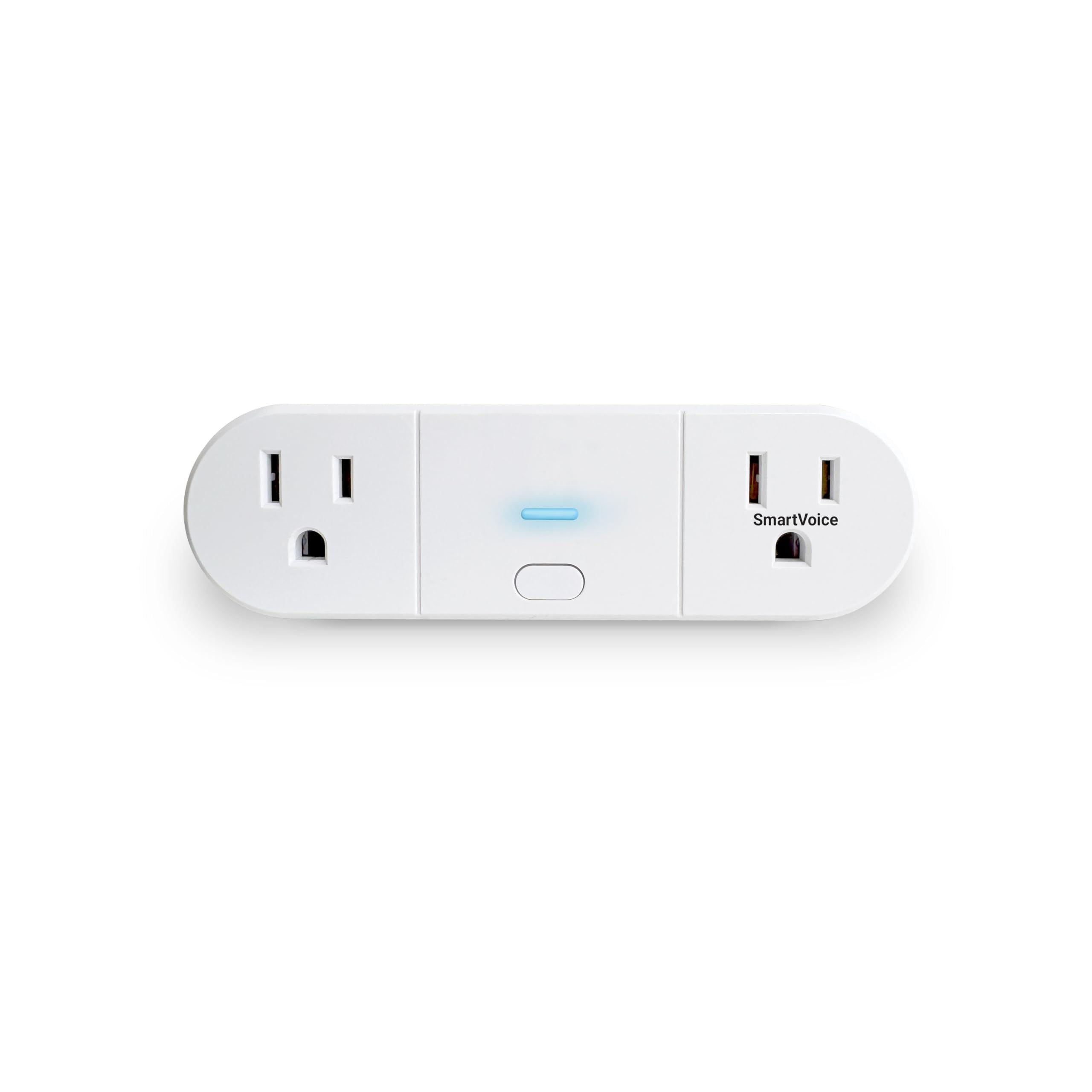 Emerson SmartVoice 2-in-1 Dual Wall Plug Offline 30 Voice Control Commands - No APP No WiFi No Setup