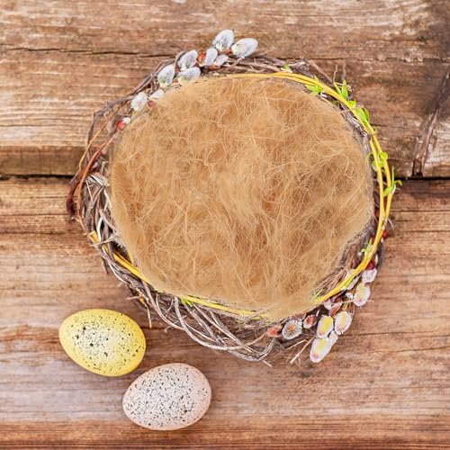 Image of Yardwe 1bag Natural Bird Nesting Material Indoor DIY Bird Nest Supplies Raffia Grass for Parrots Hummingbirds Wild Birds for Bird House Cage Nesting