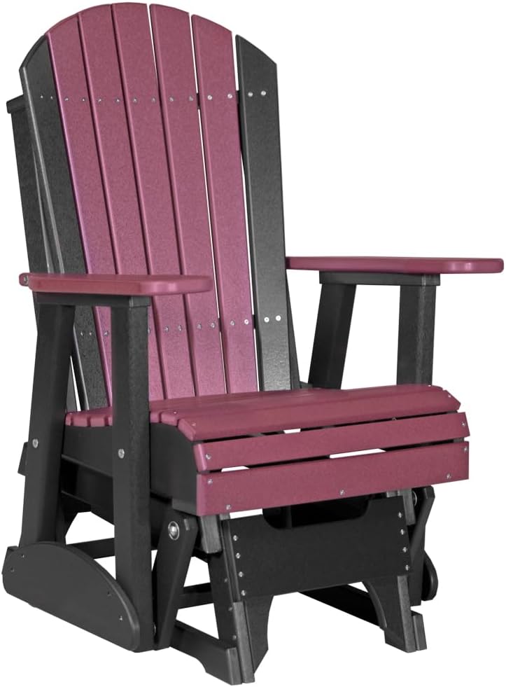 Furniture Barn USA Poly Lumber 5' Adirondack Glider, Green