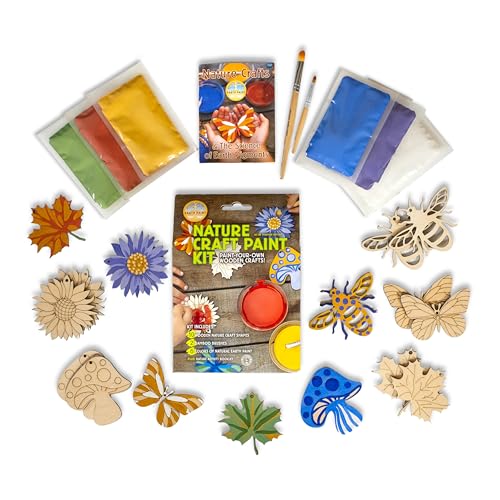Nature Craft Paint Kit | 10 wooden nature shapes |
