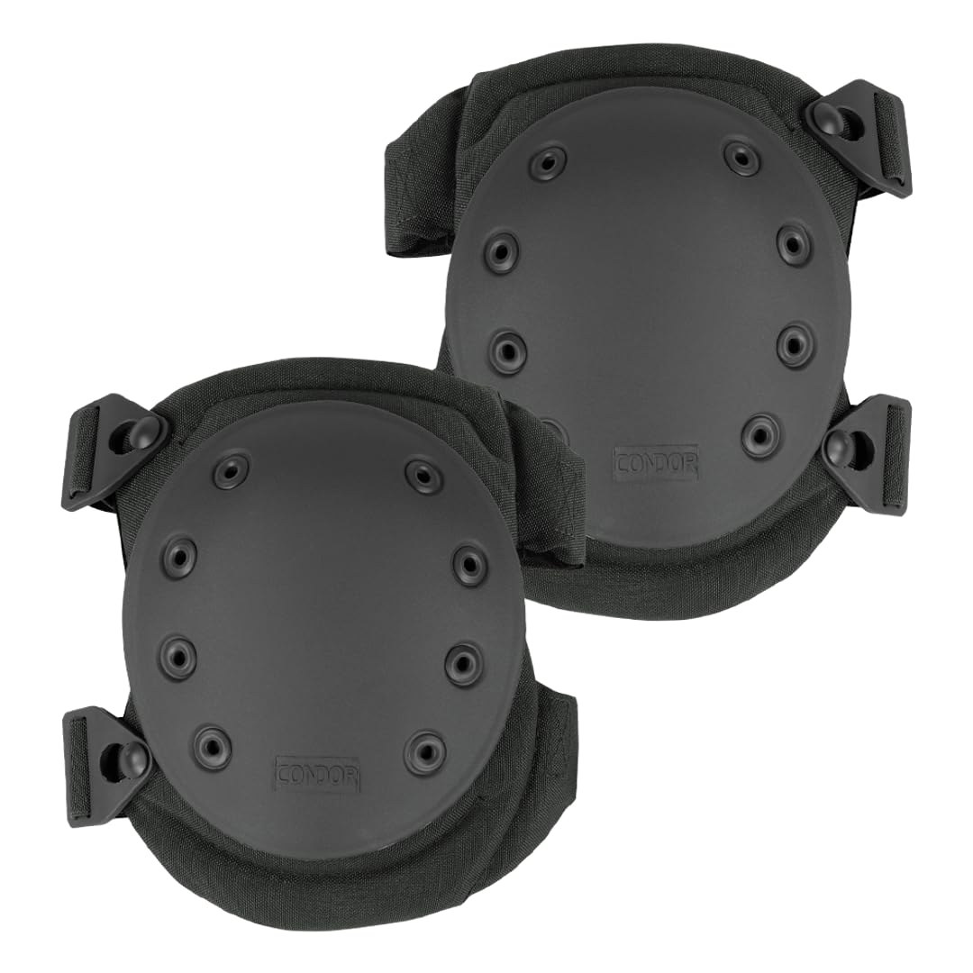 Condor KP2-002 - Rodilleras (2 Unidades), Color Negro