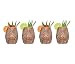 Produktbild Mixcompany Plantation Rum 4er Set Tiki Mugs - 4X Tiki Becher Tonbecher für Rumtrinker Cocktailglas tropisches Design