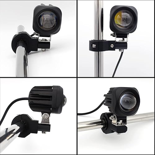 Miniatura 6 de Kit de abrazadera de montaje de barra de luces LED de 360 grados, 0.75 pulgadas, 1 pulgada, 1.25 pulgadas, 4 piezas, abrazadera de tubo, soporte de