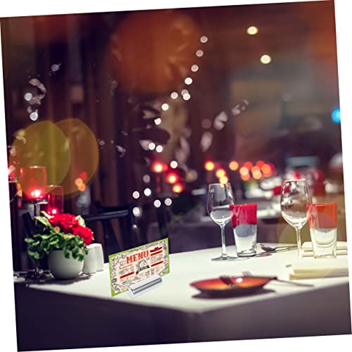 Plafope 1Pc Tag Holder Mini Stand Wedding Sign Metal Holder Label Holder Memo Holder Table Number Holder Baking Label Holder Metal Tag Holder Label Holder Clamp Metal Copper Signage #TOP3