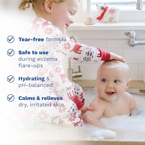 Image of Mustela Stelatopia Eczema-Prone Skin Cleansing Gel - Baby Face & Body Wash with Natural Avocado & Sunflower Oil - Fragrance-Free & Tear Free