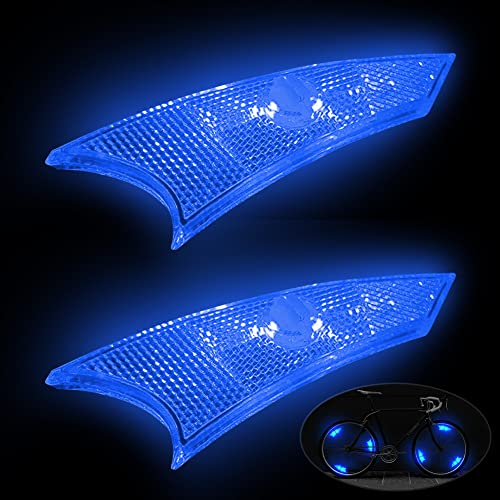 NIUAWASA Luce Raggi per Bici LED Impermeabile Luci Della Ruota