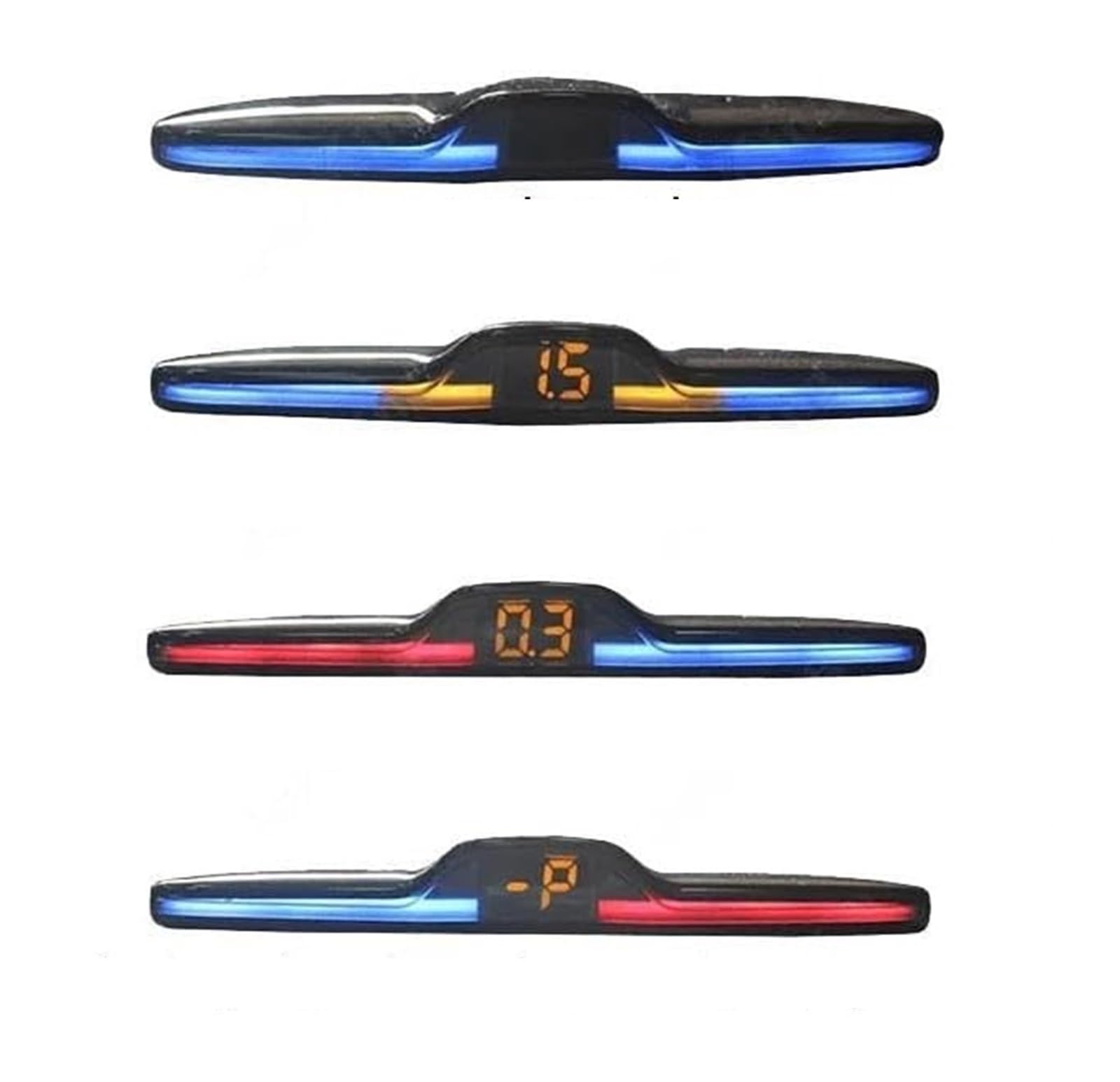 Kit Retromarcia Radar Posteriore Per Auto Sensore Parcheggio Per Veicoli Assistenza Alla Display Della Distanza Macchina Sensori(Nero)