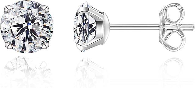 G23 Titanium Earrings, Implant Grade Hypoallergenic Pure Titanium Stud Earrings for Sensitive Ears for Women Girls