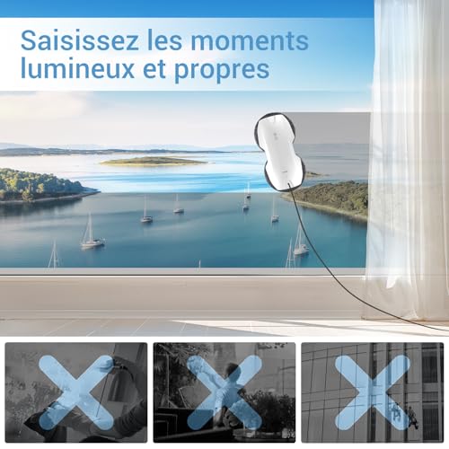 Fensterputzroboter Fmart T8Pro 3800PA für elektrische Fensterreinigung