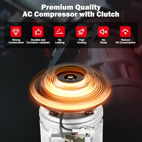 Image of cciyu Air Conditioning Compressor with clutch for Toyota Tacoma V6 3.4L