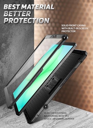 Image of SUPCASE for Samsung Galaxy Tab A11 Case 8.7 inch with Screen Protector, Black
