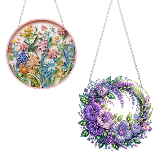 Suspension diamant 5D acrylique double face pour créer une décoration murale lumineuse