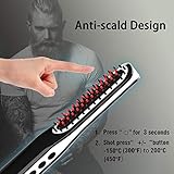 Beard Straightener for Men, Beard Straightening Comb with Cordless/Mini Sized/Auto Shut Off/Anti Scald for Traveling, Home, Dating, Meeting, Camping etc - Image 8