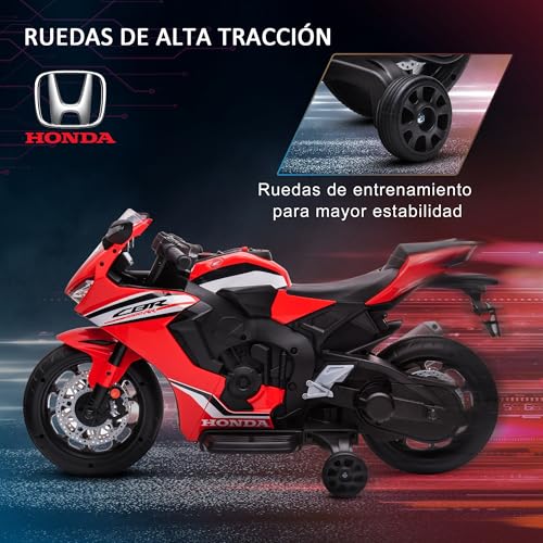 Variante de HOMCOM Moto Eléctrica 6V con licencia Honda Rojo 3-5 años