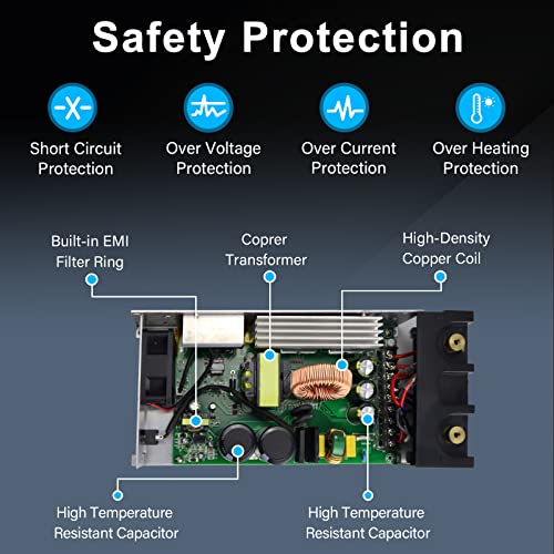 Imaycc 1000W Smps Ac To Dc Converter 12V Power Supply 110V To 12V Converter Transformer Max Current 83.4A #TOP6