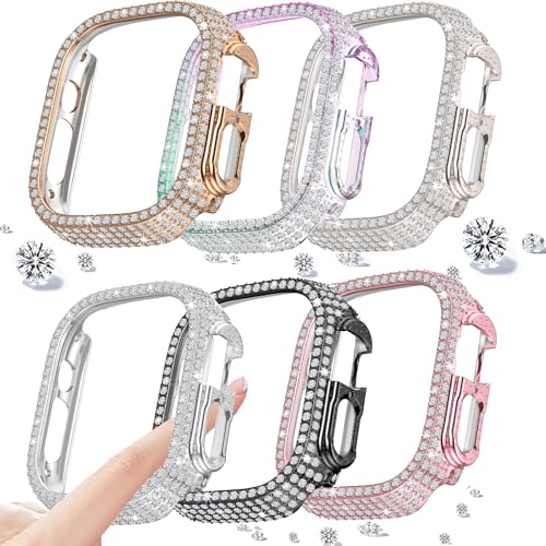 Protection Apple Watch Ultra 2 en strass pailletés : l'écrin luxe rigide contre les rayures