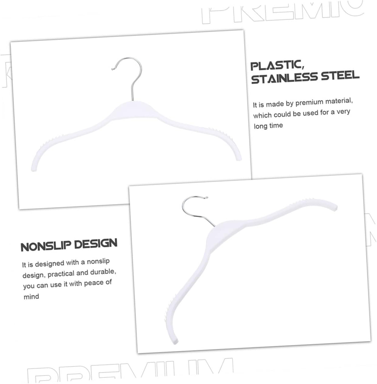 5Pcs Anti Skid Clip Hangers Multi Function Clothing Hangers Strong Non Slip for Pants and Skirts Heavy Duty Clothes Storage Racks