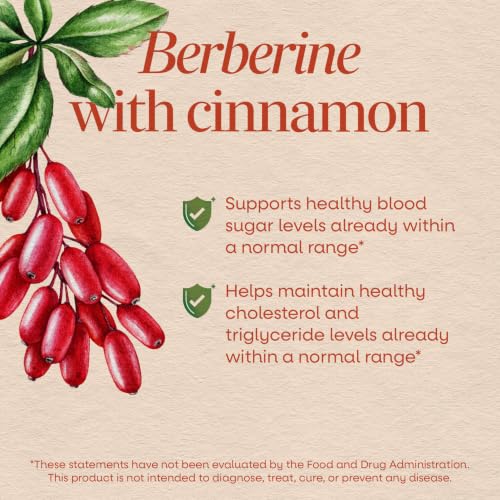 Nature’s Way Berberine with Cinnamon, 500 mg Berberine HCl, 60 ct - image 3
