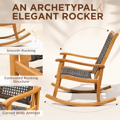 IDZO-Lexicon-Wood-Wicker-Rocking-Chair-400-lbs-Capacity-Durable-Eucalyptus-Wood-Natural-Finish-Comfortable-Curvy-Design-Ideal-for-Porch-Deck-Patio-Furniture-and-Outdoor-Furniture-Accent-Chair IDZO Lexicon Wood Wicker Rocking Chair 400 lbs Capacity Durable Eucalyptus Wood Natural Finish Comfortable Curvy Design Ideal for Porch Deck Patio Furniture and Outdoor Furniture Accent Chair