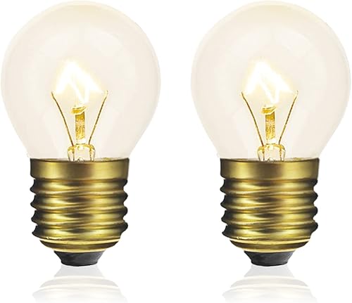 Bombilla G45 para horno de 40 W, bombillas de repuesto para electrodomésticos de alta temperatura de 572.0 °F para horno, refrigerador, microondas,