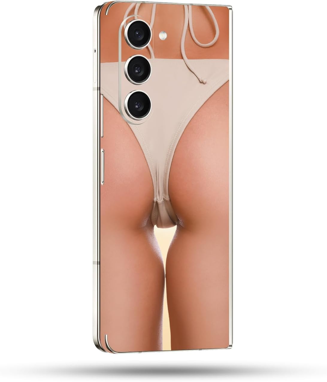 MightySkins Carbon Fiber Skin Compatible With Samsung Galaxy Z Fold 5 Full Wrap - Bikini | Protective, Durable Textured Carbon Fiber Finish | Easy To Apply, Remove, and Change Styles | Made in the USA