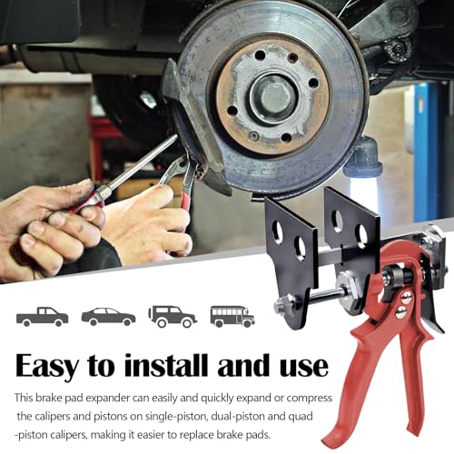 Bremskolbenrücksteller 29100, Doppelter SchnellrückstellerBremskolbenrücksteller für Einzel-, Doppel und Vierkolben Bremszangen Kompatibel mit den meisten Autos und Leicht-Lkw
