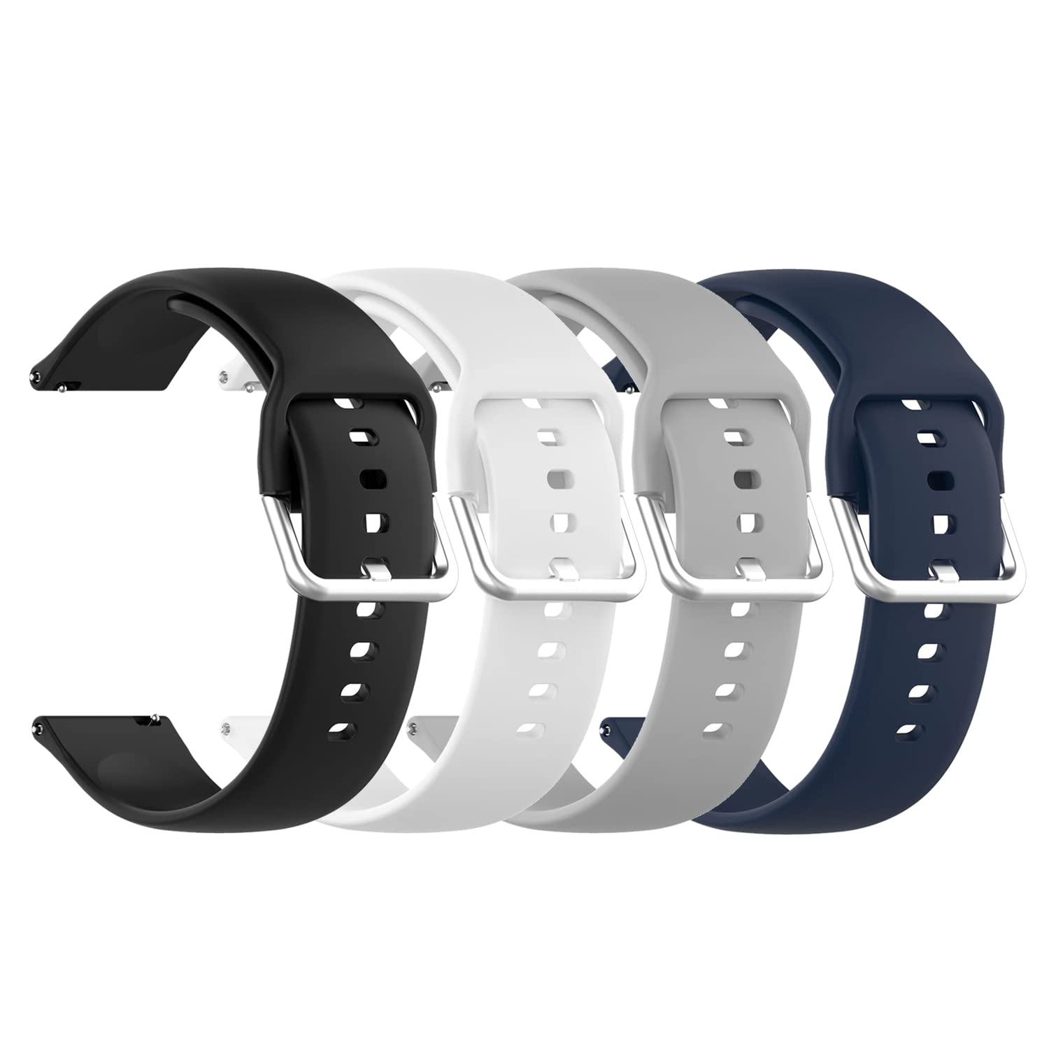 E ECSEM Bands Compatible with SKG V9 Pro Band Soft Silicone Waterproof Adjustable Sport Watch Strap Replacement Wristbands for SKG V9 Pro Smartwatch for Men Women