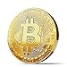 Price comparison product image innoGadgets® Bitcoin Medal 24 Carat Real Gold Plated with Protective Case 1 Piece Gold