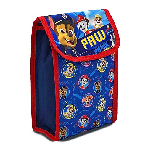 Dibsies Personalized 16" Paw Team - Chase, Marshall, Rubble, And Skye Is On A Roll Backpack With Bonus Lunch Bag, Carabiner Clip, And Character Dongle #TOP6