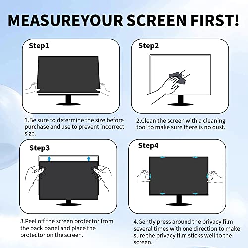 Halloive [2-Pack 27 Inch Computer Screen Protector Blue Light And Anti Glare Filter, Eye Protection Computer Blue Light Blocking Screen For 27" With 16:9 Aspect Ratio Widescreen Computer Monitor #TOP6