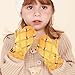 Humble Bee Orange Honeycomb warm mittens for kids baby girl gloves guantes para el frio ni?as Christmas M