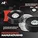 A-Premium Belt Tensioner Assembly with Pulley Compatible with Dodge Dakota 2000-2010, Durango, Ram 1500 & Jeep Commander, Grand Cherokee & Mitsubishi Raider & Chrysler Aspen, Replace# 53030958AC