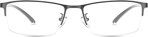 Miniatura 8 de Bifocal transición fotocromática gafas de lectura vintage elegante cuadrado marco de metal gafas para hombres y mujeres cuadrado