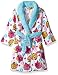 Shopkins Little Girls' Luxe Plush Robe, White, 4