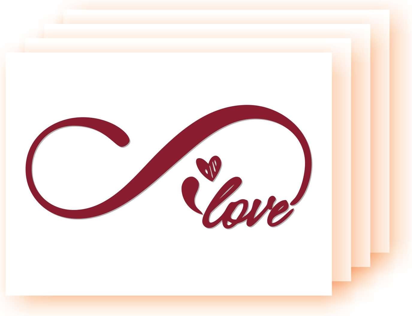 Infinite Love vinyl XS-SMALL car decal, Love Sticker, Heart, Decal, Window Decal
