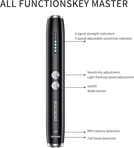 Detectores de cámara oculta, detector de cámara, detector de dispositivo de escucha, detector de rastreador GPS, detector antiespía, cámara de