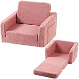 Furnishh Kids Sofa Couch Fold Out, Baby Toddler Comfy Soft...