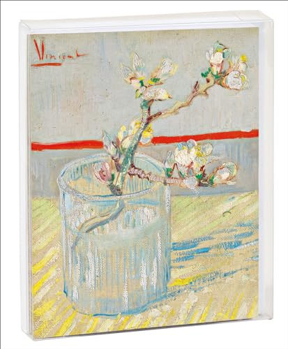 Vincent van Gogh Notecard Set: Sprig of Flowering Almond in a Glass, Arles, 1888
