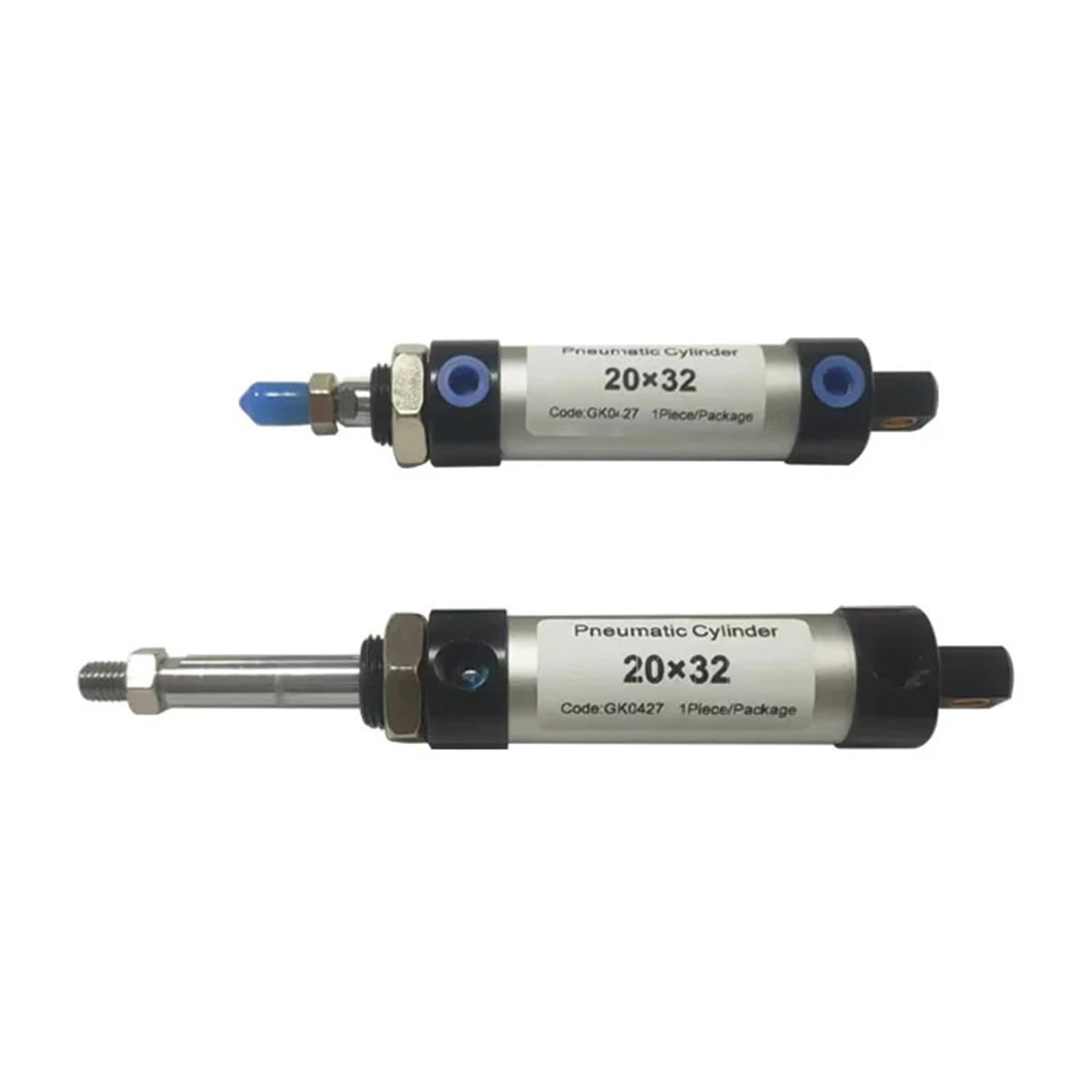 Cylindre pneumatique double effet MAL 20x32 pour montage mécanique de précision