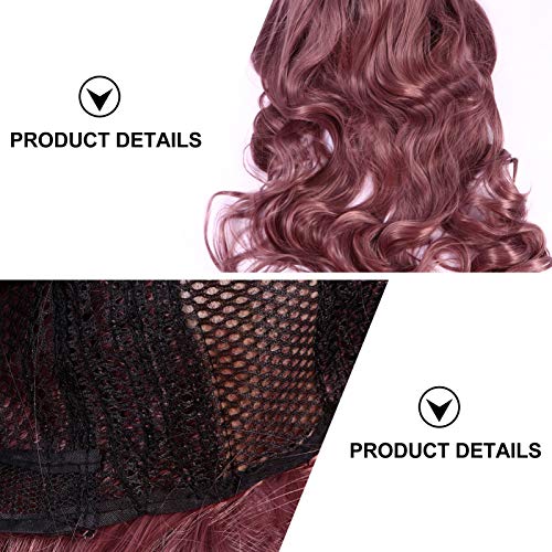 PIXNOR Peruca Longa Ondulada de Aparência Natural Peruca Cosplay de Halloween Perucas de Ondas Corpo
