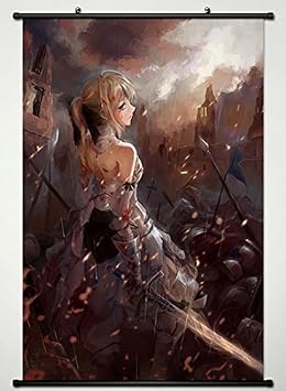 Wall Scroll Poster Fabric Painting For Anime Fate Zero Altria Pendragon 196 L