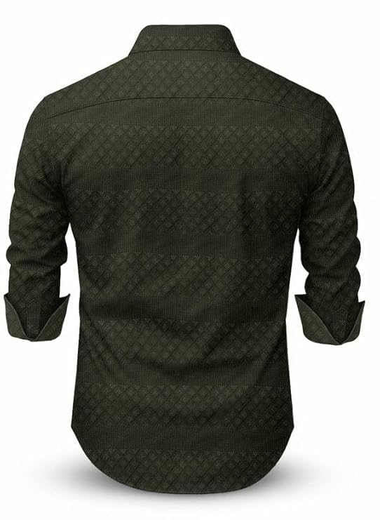 Image of Men Linen Cotton Full Sleeve Shirt for Man | Mens Casual Shirt |Shirts for Men Stylish | Men Shirts | Casual Business Party Festival Regular Fit