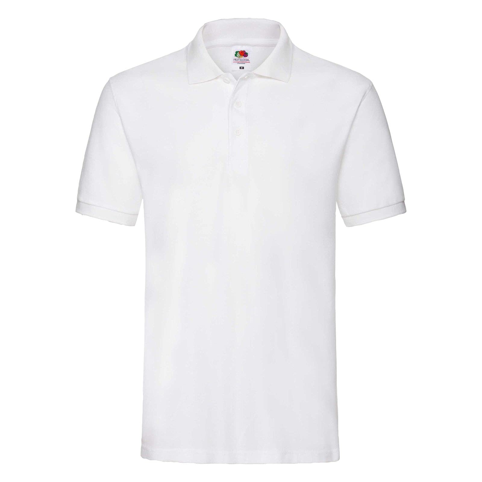 Fruit Of The Loom Women's Bianco Polo Shirt White Extra Small